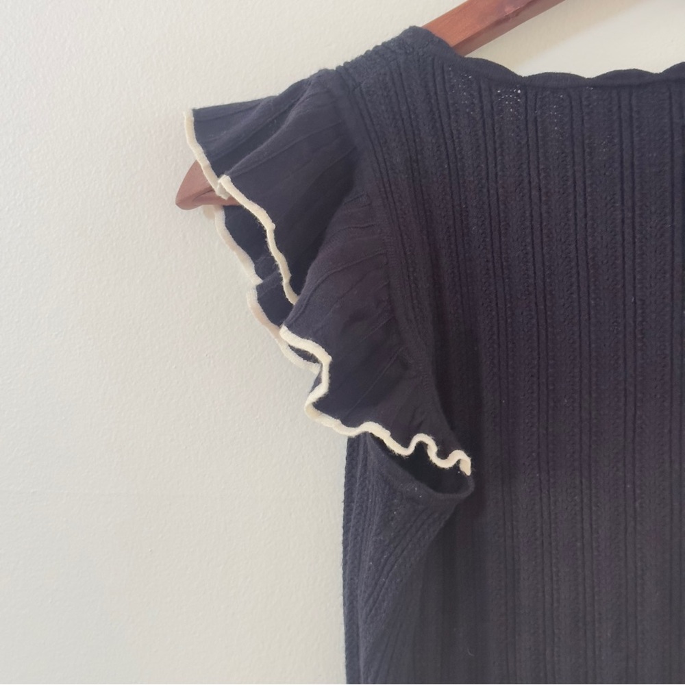 Sezane Nathan Knit Top Sz S - Picture 6 of 8